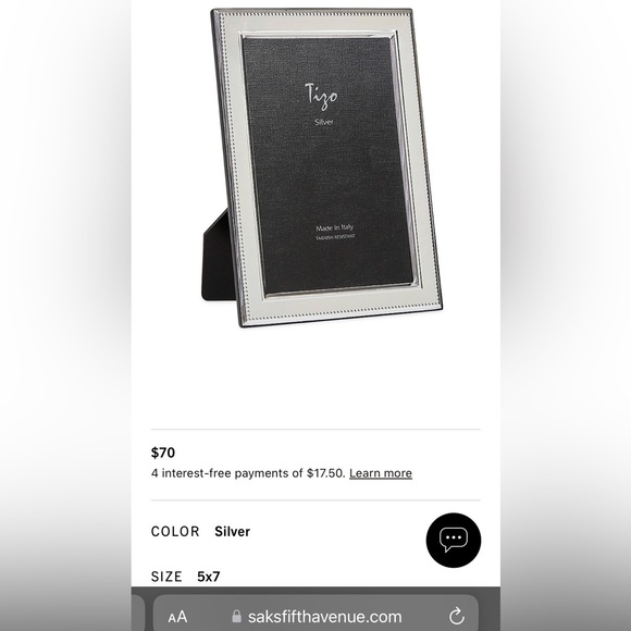 Tizo silverplated picture frame - Picture 5 of 5